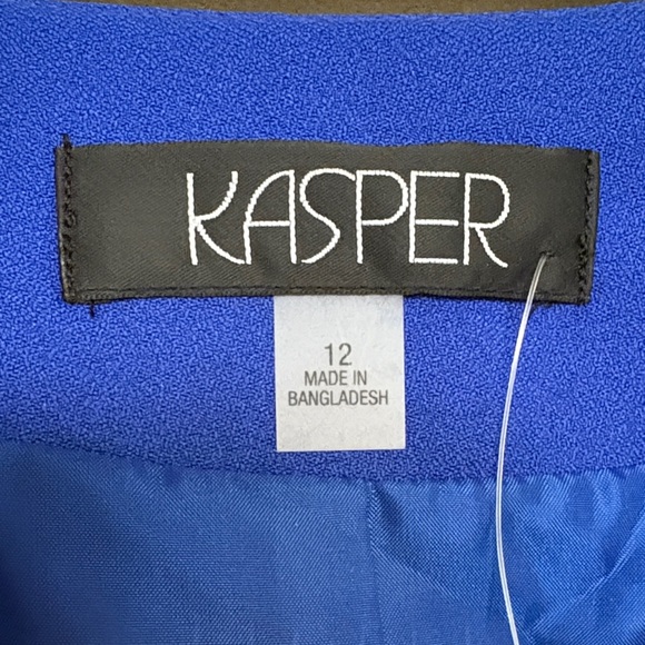 NWT Kasper Royal Blue and Black Women's Suit - Picture 2 of 16